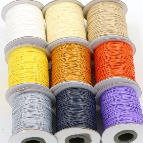 27 colors to select (170 m/roll) 0.5mm Diameter Waxed Thread Polyester Cord String Necklace Rope Bead Fit shamballa Bracelet