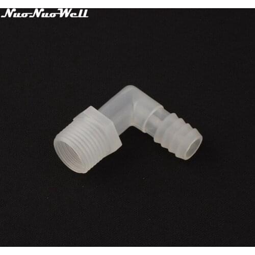 5pcs NuoNuoWell 1/2"-13mm 14mm 15mm 90 Angle Degre Elbow Connector Irrigation Aquarium Parts Fish Water Tank Hose Tube Fittings