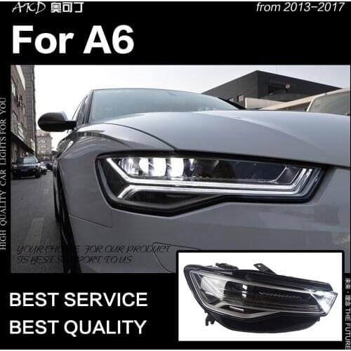 AKD Car Styling for A6 Headlights 2012-2018 Upgrade A6L All LED Headlight DRL Head Lamp Dynamic Singal High Low Beam Accessories