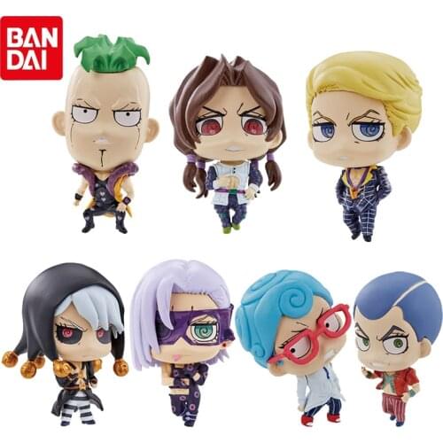 JoJos Bizarre Adventure Golden Wind SD 03 series Gashapon Doll Pesci Melone Ghiaccio Illuso Risotto Nero Action Figure Toys