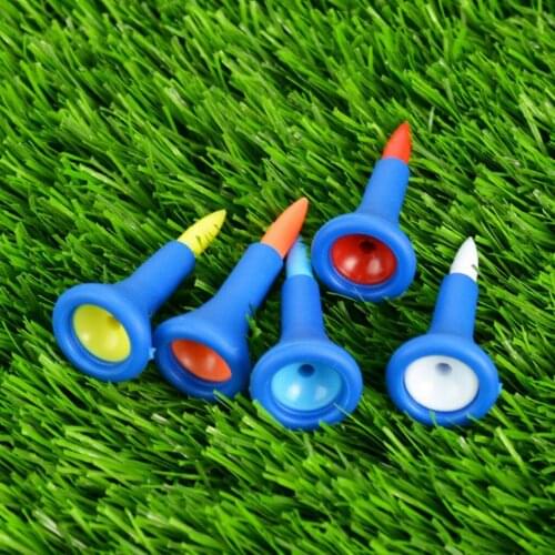10 Pcs / Lot 4.2 cm Durable Soft Rubber Cushion Top Golf Tees Random Color Short