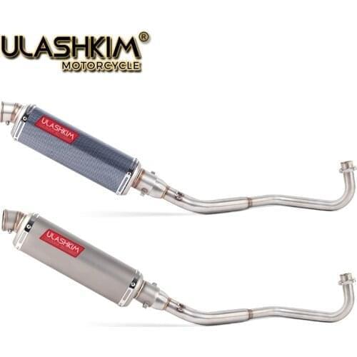 M3 Motorcycle Full System Exhaust Muffler Middle Connect Pipe Slip On For HONDA GROM MSX 125 MSX125 2012 2013 2014 to 2020