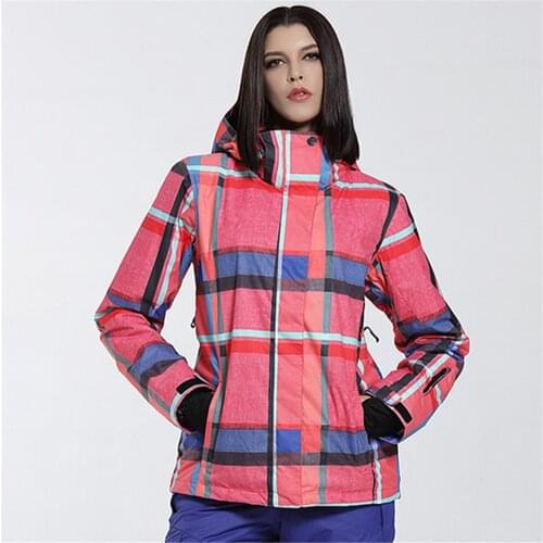 GSOU SNOW Ski Jacket Winter Women Waterproof Windproof Breathable Snow Coat Skiing Snowboarding Jacket