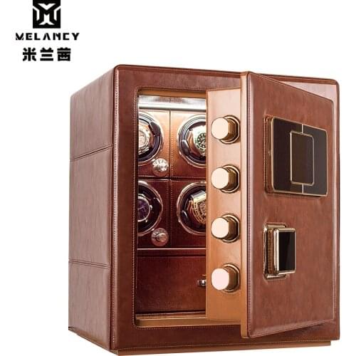 High-end 6 slot Watch Winder display Watch safe box Automatic Mechanical Watch Winder Case Motor Shaker