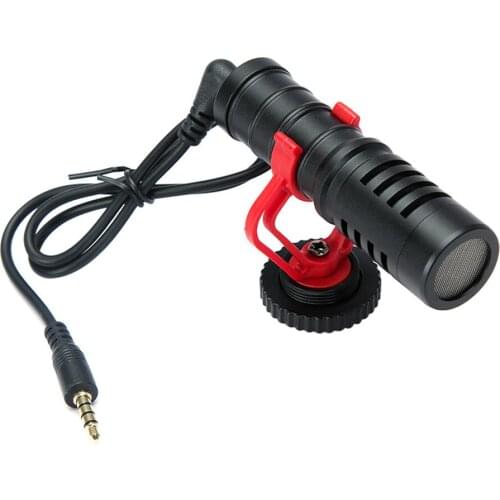 Phone Microphone Mini Portable 3.5mm Condenser Phone Video Camera Interview Microphone With Muff For iPhone Samsung Mic