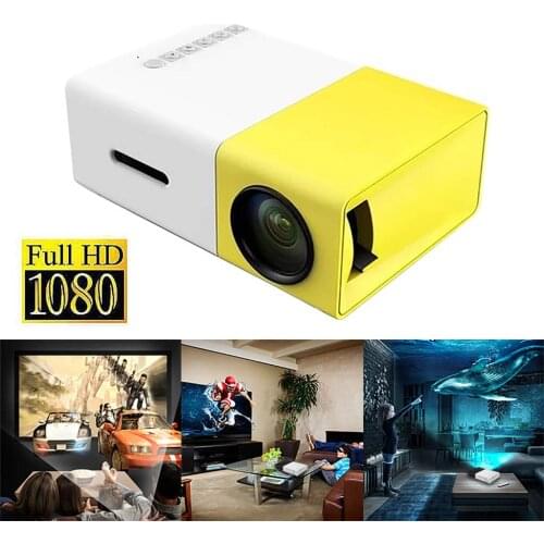 Mini Projector,Portable 1080P HD LED Projector Support PC Laptop USB Stick USB/AV/HDMI Input for Home Video/Movie/Game Traveling