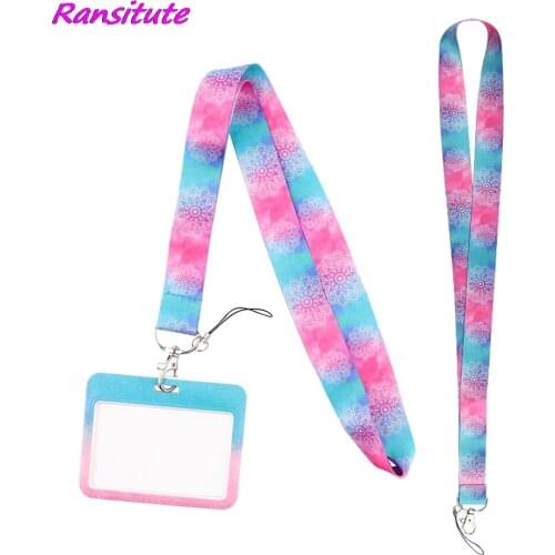 Ransitute R1990 Fashion Yoga Neck Strap Lanyard For Keys ID Card Gym Phone Straps USB Badge Holder DIY Hang Rope Lariat Lanyard