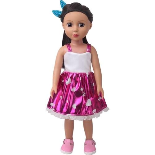 New Lovely Sequin Dress Clothes Fit With 43cm FAMOSA Nancy Doll (Doll and shoes are not included), Doll Accessories