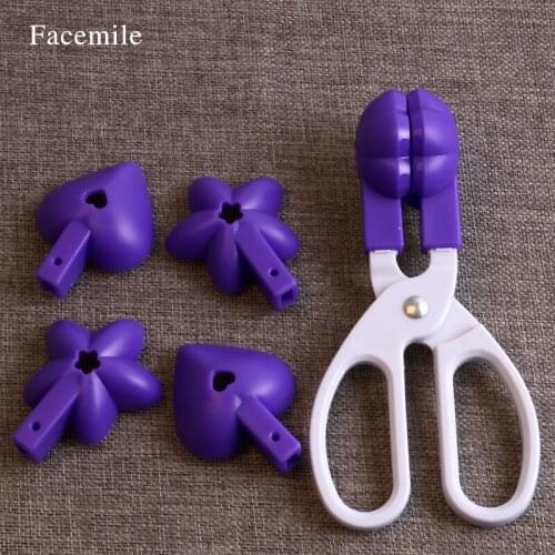 Facemile New Lollipop Molds 3 Shape in 1 Scissors Type Chocolate Candy Mold Baking Tools 51101 Gift