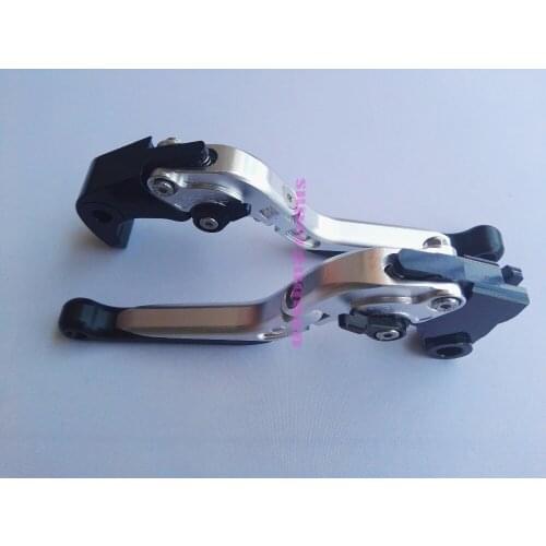 New motorcycle motorbike CNC Foldable Extendable brake&Clutch Levers Silver For Kawasaki Ninja ZX6R ZX6RR ZX636R 2005 2006 05 06