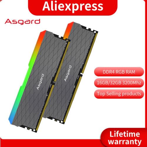 Asgard ddr4 ram rgb ram PC w2 series ram 16GB 32GB 3200MHz RGB DIMM Desktop Memory XMP 16gb 32gb ram high performance