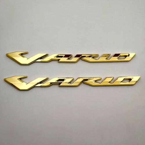 A pair of Vario (Abs) Badges for the Honda Vario Motorcycle