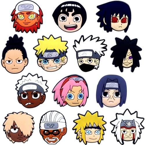 10PCS Wholesale Mix Silicone Shoes Charms Hot Selling Japanese Cartoon Children Garden Shoes Decoration Boys Party Gitfs