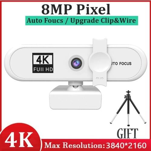 Usb Webcam 4k Beauty Autofocus 1080p Computer Mini Camera Network USB Live Webcamera 2k Driver-free Camera for Youtube Video