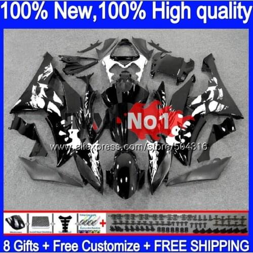 YZF600 For YAMAHA YZF-R6 YZF-600 YZF 600 R 6 37MC.10 YZF R6 YZFR6 2008 2009 2010 2011 2012 08 09 10 11 12 Fairing Graffiti black