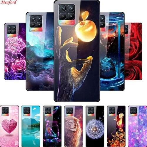 Tempered Glass Case For Realme 8 Pro Phone Case Hard Back Cover For OPPO Realme 8 Pro Case Realme8 Pro 8Pro Realme 8 Pro Funda