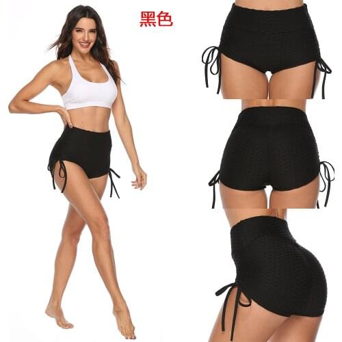 Jacquard Yoga Pants womens Leggings high waist fitness exercise sexy drawstring tights shorts women high waisted shorts