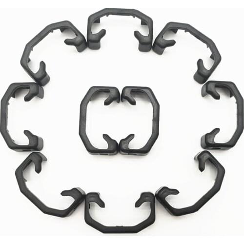 10Pcs 5N0881347A 5N0 881 347 A Black Seat Sliding Rail Cover Cap Slide Clip For Tiguan Polo Sharan Q3 Q5 Skoda Yeti