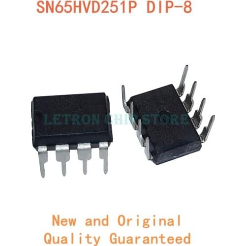10pcs 65HVD251 SN65HVD251P DIP8 SN65HVD251 DIP-8 original and new IC