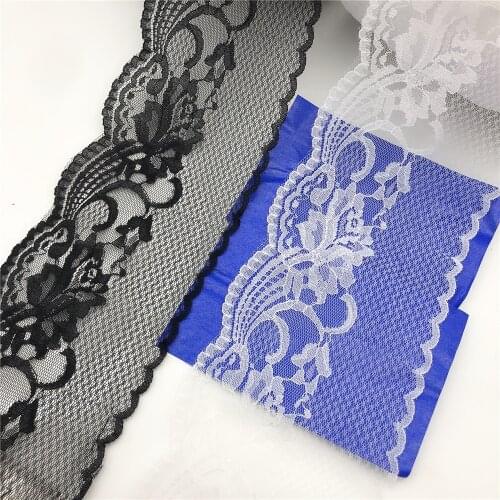 150yard 115mm wide High quality Handicrafts Net Lace Trim Ribbon Flat Lace Trim Gorgeous Wedding Crafts Sewing