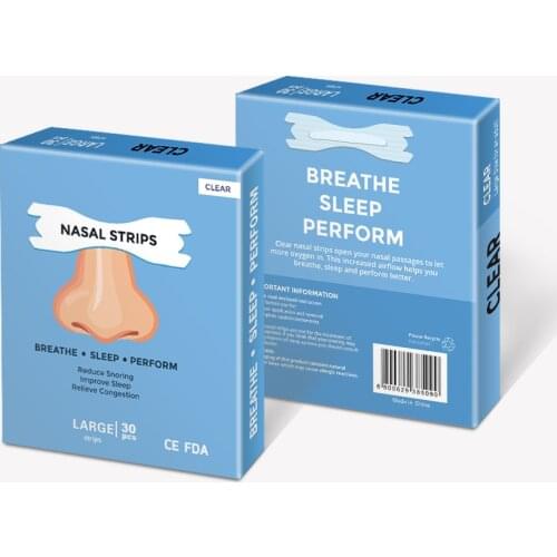 5boxes/lot (66*19mm) Nose Care Products Snore Free Nasal Strips Nose Patch for Breathe Right With Free Shipping