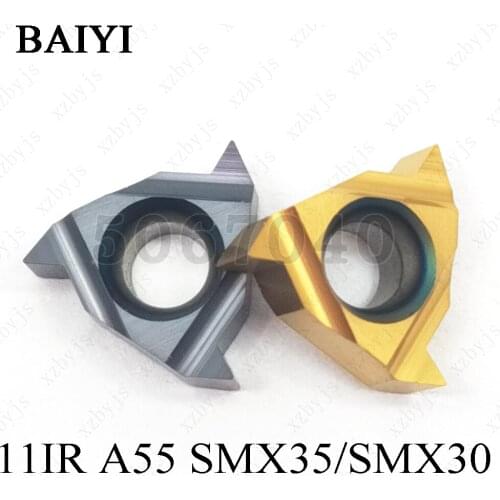 10PCS 11IR A55 SMX30 11IR A55 SMX35 carbide Thread inserts cutter Turning tools lathe cutting Thread blade cnc Metal 11IR A55