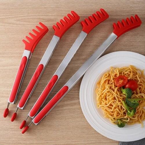 Kitchen Accessories Noodles Clip Food Comb Spaghetti Tongs Pasta Salad BreadClip Food Holder for Cooking Pasta Restaurant G