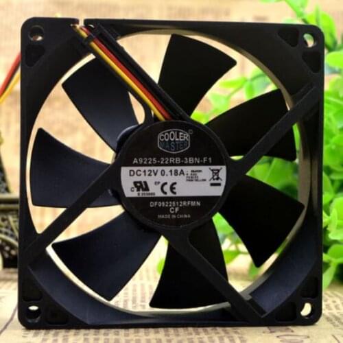 COOLER MASTER A9225-22RB-3BN-F1 12V 0.18A DF0922512RFMN three line fan