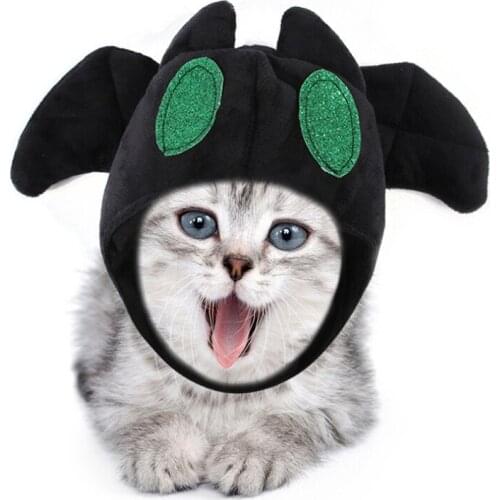Cute Cartoon Cap Funny Bat Costume Head Gear Pet Supplies Cats Dogs Hat Dress Up Cosplay Dog Hat
