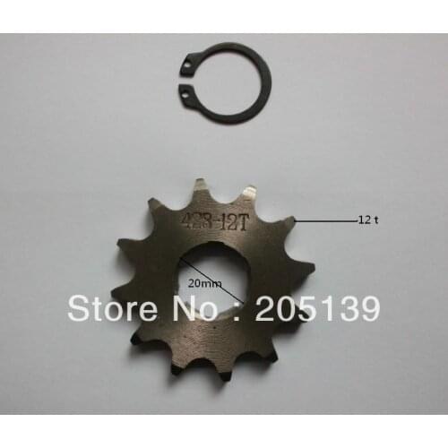 MOTOCICLETA 12t 20MM FRONT tandwiel sprocket FOR 428 CHAIN HONDA KAWASAKI YAMAHA motorcycle MOTO PIT BIKE CRF XR KLX TTR KTM