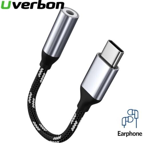 New Type C to 3.5mm Jack Earphone Cable USB C 3.5mm AUX Headphone Audio Adapter For Huawei mate 10 P20 pro Xiaomi Mi 6 8 6X Mix