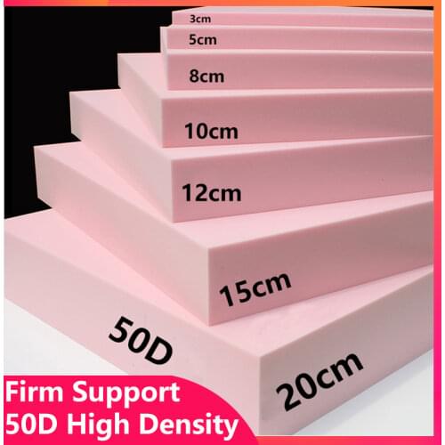 45D High Density Firm Foam Seat Replacement Foam Sheet Padding Upholstery Foam Seat Cushion 24" Width x 78" Length / 60x200cm