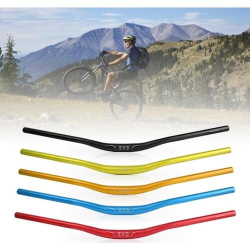 Mountain Bike Handlebar Bicycle Aluminum Alloy Color Bicycle Handlebar 780mm Bicycle Steering Wheel Cycling Road Bike Handlebar