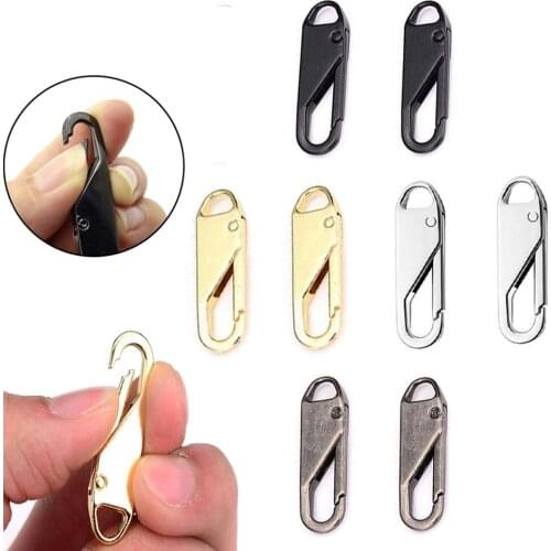 Detachable Zipper Pull Metal Luggage School Bag Coat Clothes Universal Zipper Slider Pull Tab Garment Sewing Tool
