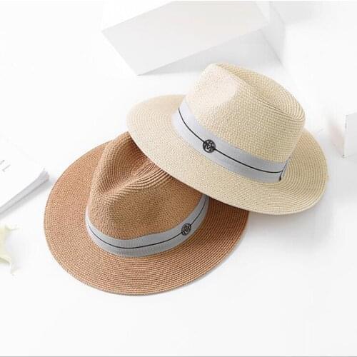 Vintage Panama Hat Women Straw Fedora Male Sunhat Female Summer Beach Sun Visor Cap Chapeau Cool Jazz Trilby Cap Sombrero 11.11