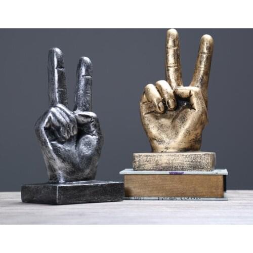 Modern Retro Creative Finger Decoration Office Living Room Bar Cafe Decoration Decoration Crafts Gift WL5161616