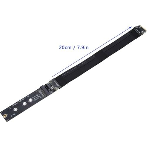 20cm Extension Cable For M.2 NVMe SSD Solid State Drive Extension Cable For PCI-E 3.0 X4 32Gbps Full Speed