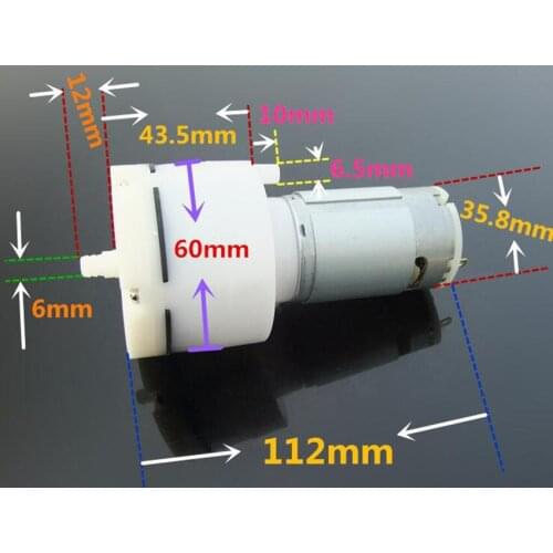 DC12V 15L 555 vacuum air pumpair extracting pump oxygen pump vacuum pump use for fish tank