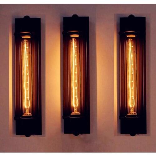 Retro Industrial Vintage Wall Lamp Nordic Creativity Bra Iron Loft Lamps Pub Edison Wall Lights for Living Room Bedroom Corridor