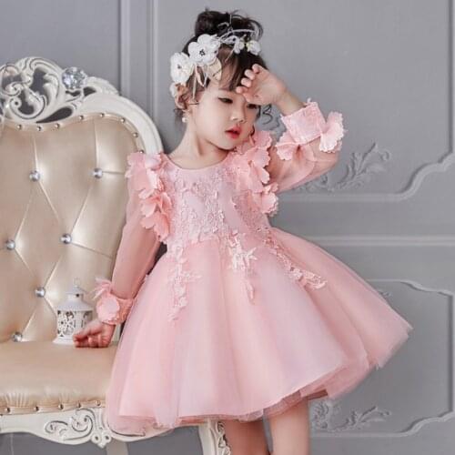 High Quality Flower Girl Dress for Girls Clothes Wedding Party Kids Prom Gown Dress Flower Tutu Gown Childrens Princess Dresses