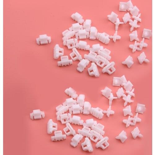70Pcs White Door Quarter Panel Moulding Trim Clip Clamp Fairing Fit for Mercedes Benz W124 S124 W201 A124 C124 1993 A0019884981
