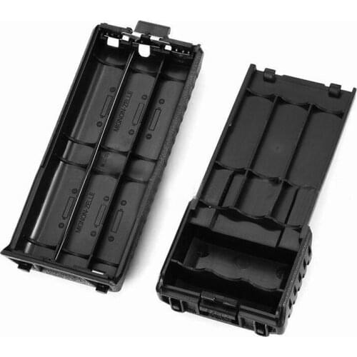 1 PC 6xAA Battery Case Shell Box For Two Way Radio Baofeng UV-5R UV-5RE Plus Black