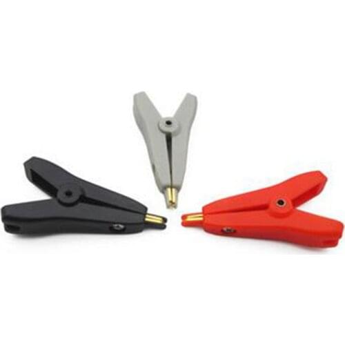 1pc SMD test clip full of copper gilded red/black/white