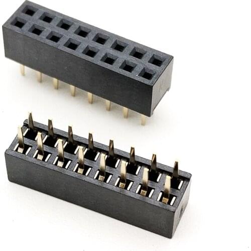 100pcs 2x8P 16Pin 2.00 mm Female Header Pin Headers dual row Straight Through Hole Insulator height 4.30mm Rohs