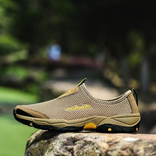 2021 Fashion Fall Lightweight Running Shoes Ultralight Breathable Wading Sports Shoes One Pedal Casual Shoes Mesh Shoes