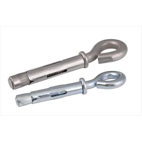 304 stainless steelc/(blue zinc) Expansion hook Blasting screw hanging hook Autumn hook pull bolt screw thread M6.5-M12