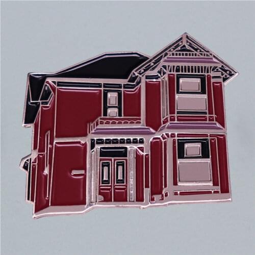 Retro House Brooch Originality Lapel Badge Denim Jacket Backpack Pin Decoration Given Friends And Fans Gifts