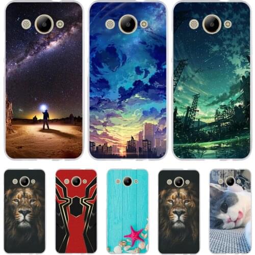 For Huawei Y3 2017 Case Soft TPU Cases For Huawei Y3 2017 Back Cover CRO-L22 Patterned Painted For Huawei Y3 2017 / Y5 Lite Capa