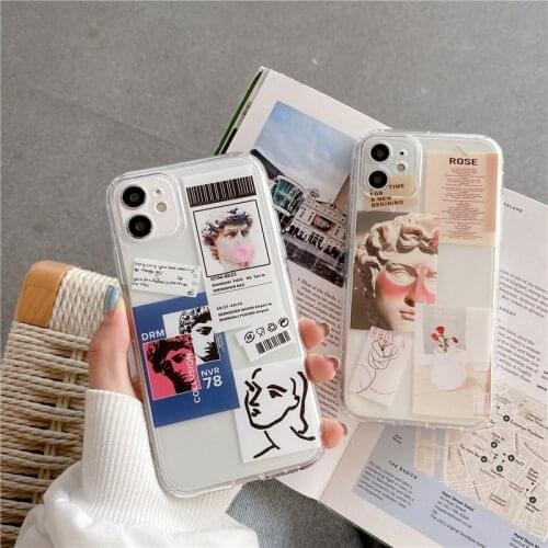 Fashion Cute David Art Phone Case For Xiaomi Mi 11 Note 10 9t 9 Lite POCOX3 Cover For Redmi Note 7 8 9 10 Pro 9s 8t 9t Soft Case