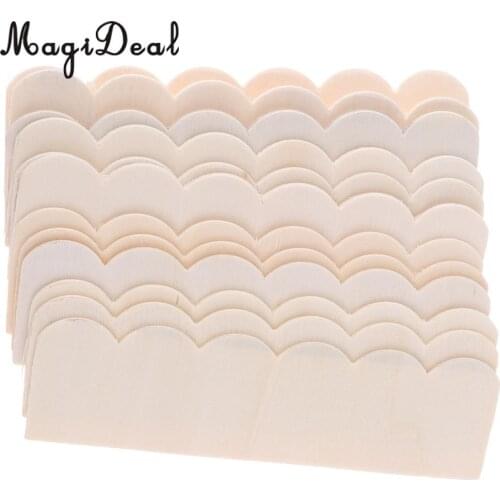 12Pcs Handmade Wooden Roof Tiles for 1/12 Miniature Dolls House Room Items Life Scenes DIY Making Furniture Accessories